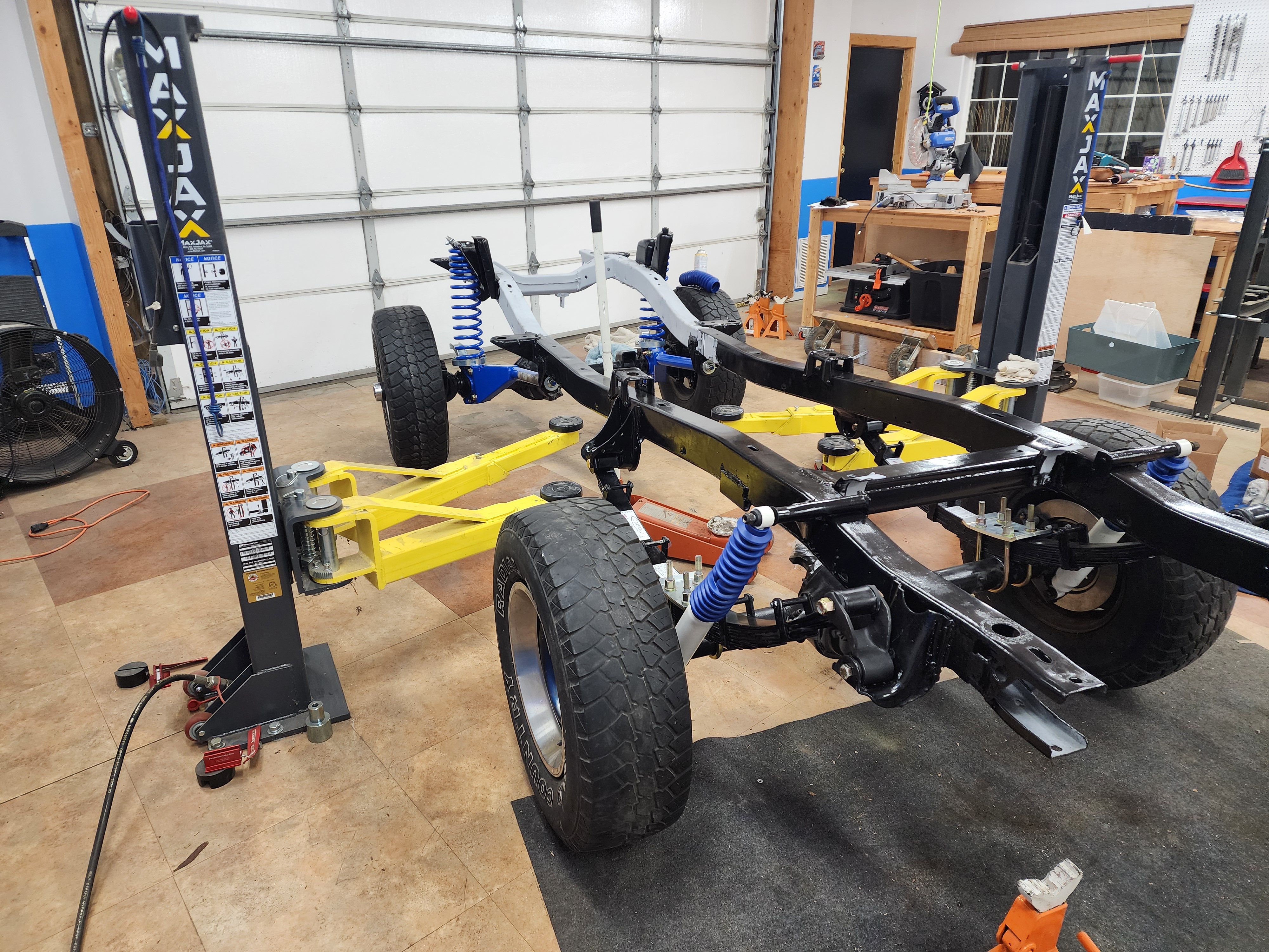 A rolling chassis, with labels that at least tell you will (probably) be a Bronco