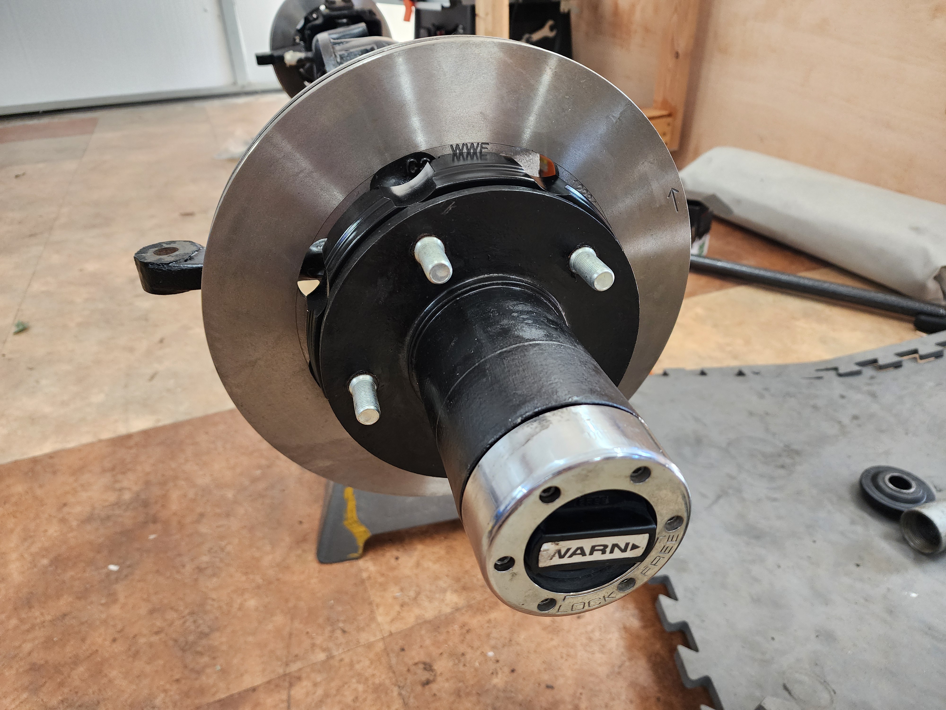Hub done and hub lock installed