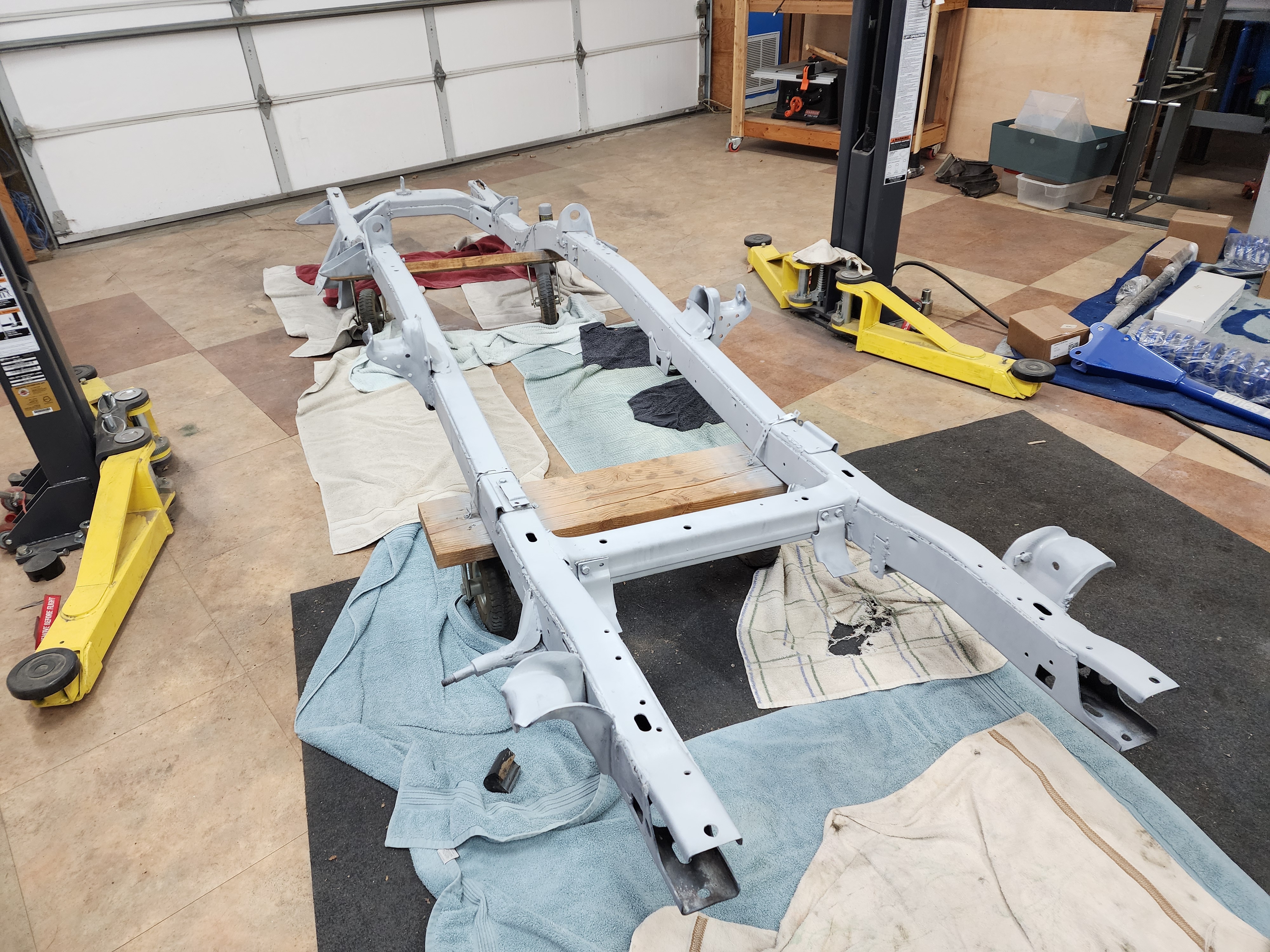 The starting point, a cleaned and prepared frame