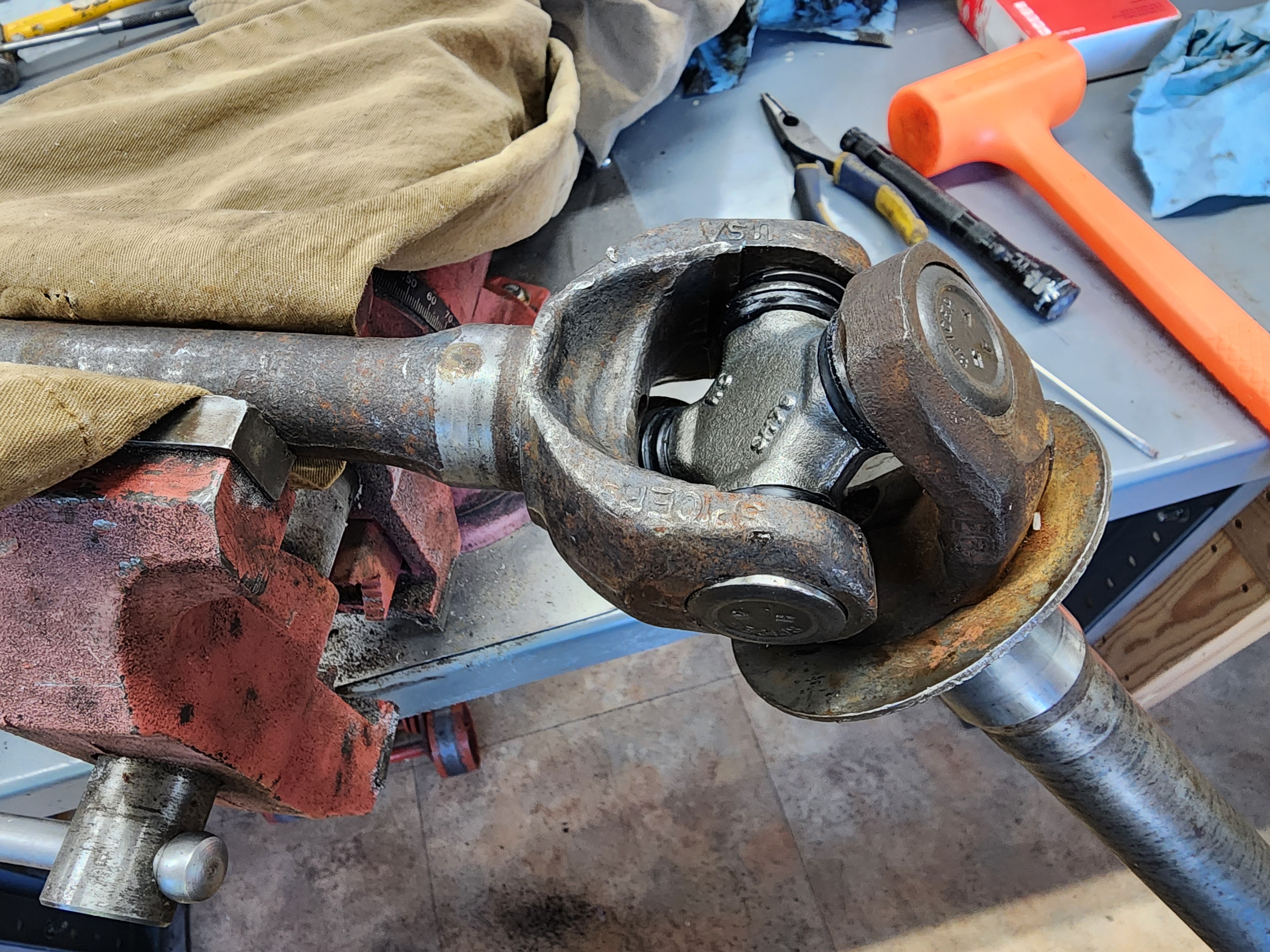 A completed axle shaft